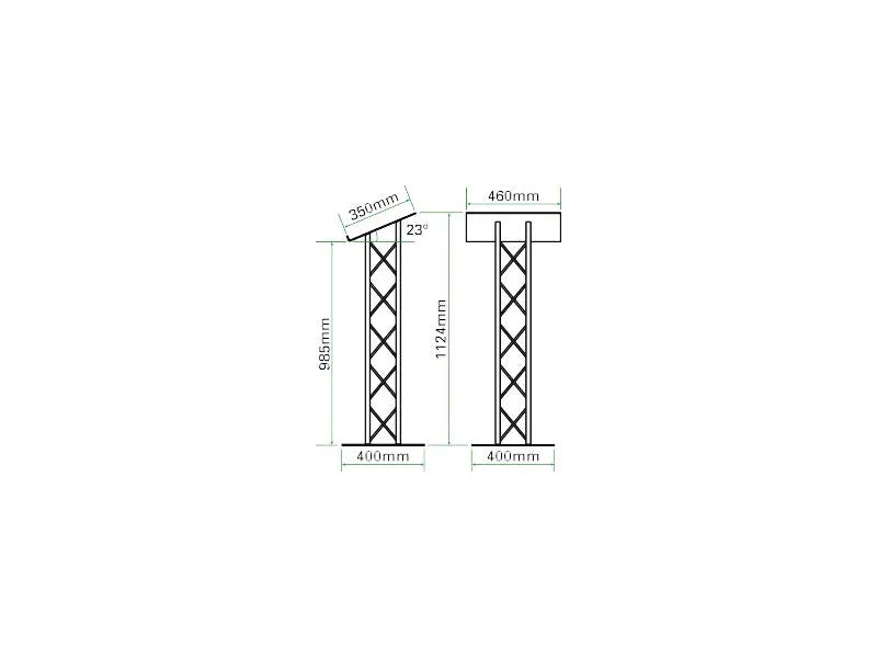OPTI Trilite 100 Series Quad Truss Lectern