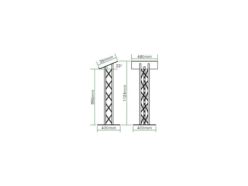 OPTI Trilite 100 Series Tri-Truss Lectern