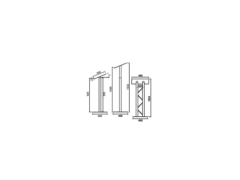 OPTI Trilite 200 Series Adjustable Height Ladder Lectern
