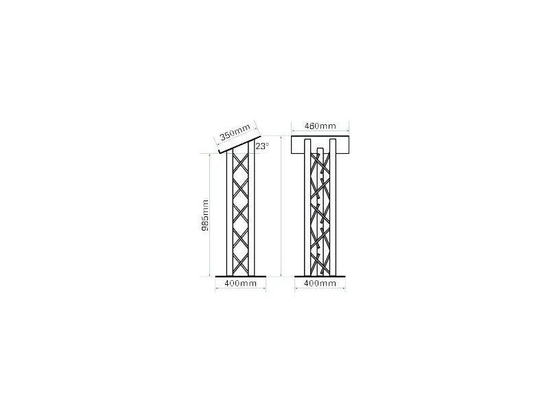 OPTI Trilite 200 Series Tri-Truss Lectern