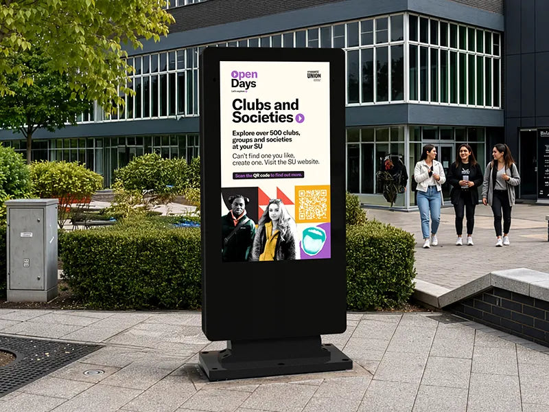 Allsee Outdoor 4K Elite Freestanding Touch Screen Posters (55")