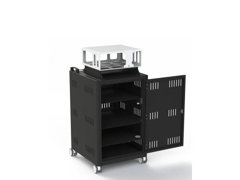 Loxit Control Mobile Media Cabinet with Projector Case