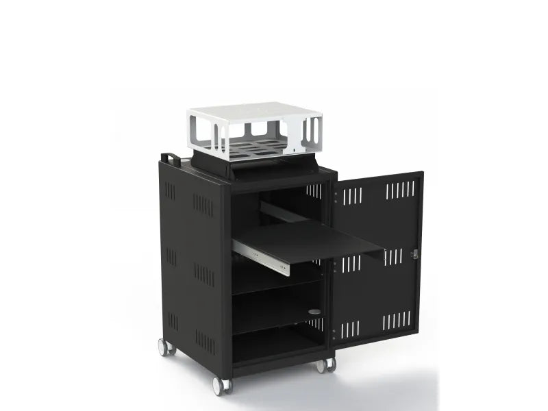 Loxit Control Mobile Media Cabinet with Projector Case