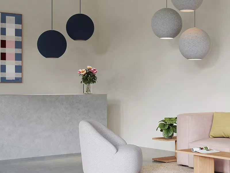 Abstracta Moon Sound Absorbing Lamp