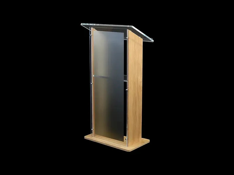 Amethyst Wood Veneer & Acrylic Lectern