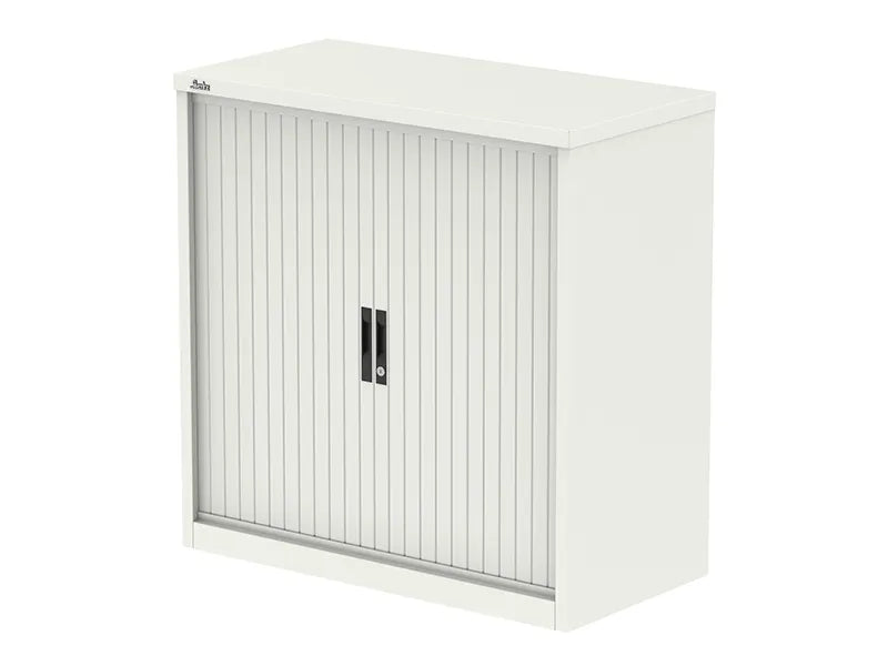 Qube Side Tambour Cupboard With Shelves