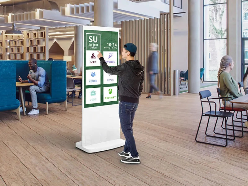 Freestanding PCAP Touch Screen Posters (50"-55")