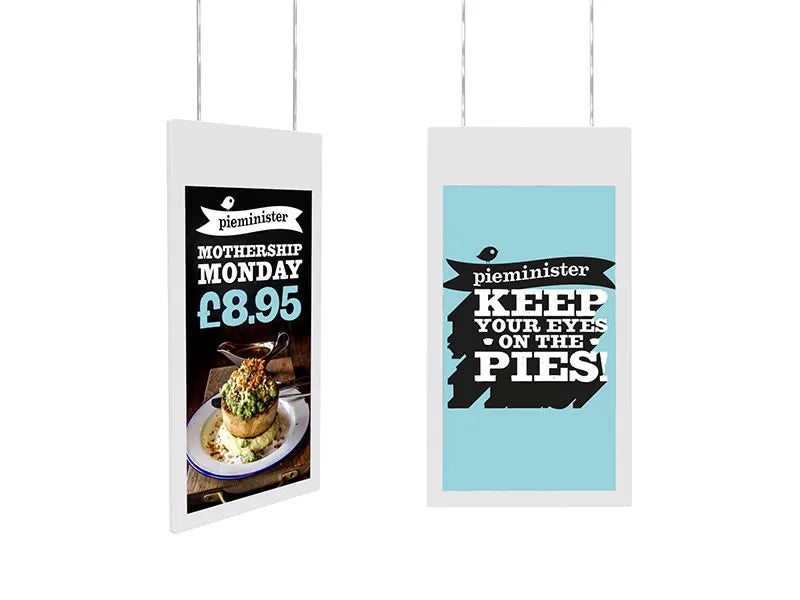 Hanging Double Sided Window Displays (43"-55")