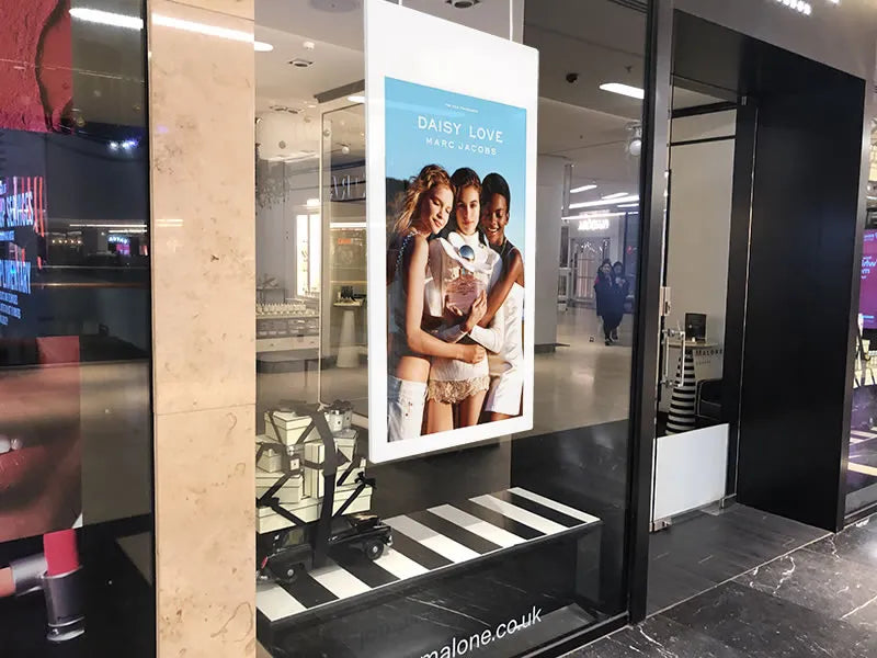 Hanging Double Sided Window Displays (43"-55")