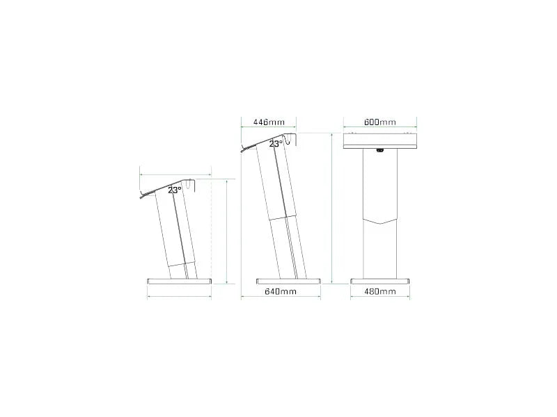 OPTI Trilite HiLo Adjustable Height Lectern