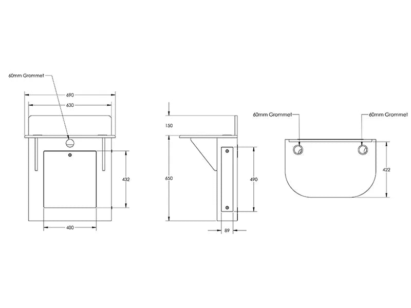 Intellibench Wall Mounted Desk