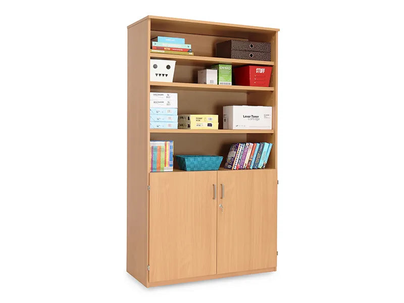 Monarch Stock Cupboard with Lockable Cupboard and Adjustable Shelves