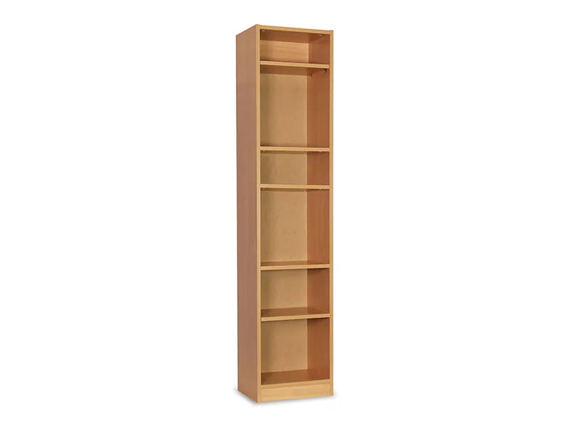 Monarch Narrow Open Bookcase with Adjustable Shelves