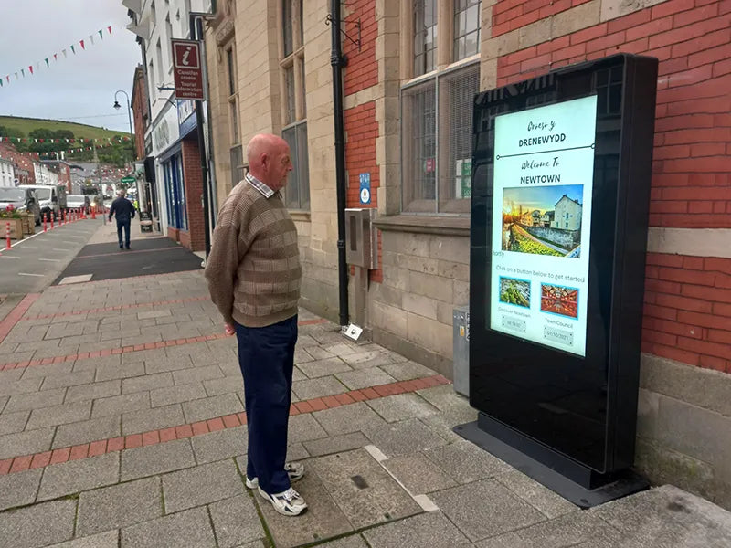 Outdoor PCAP Freestanding Multi Touch Screen Posters (43"-65")