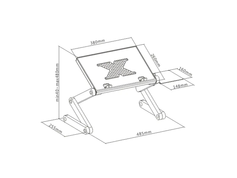 Laptop Riser Stand with Mouse Pad