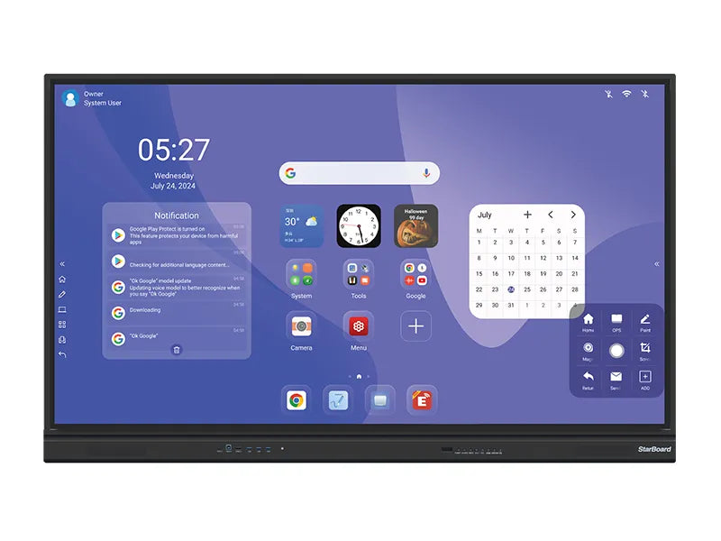 StarBoard YL5U 4K UHD Android 14 Interactive Display (65"-86)