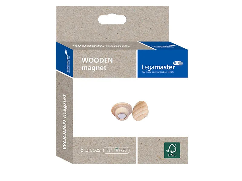 Legamaster WOODEN 25mm Magnets