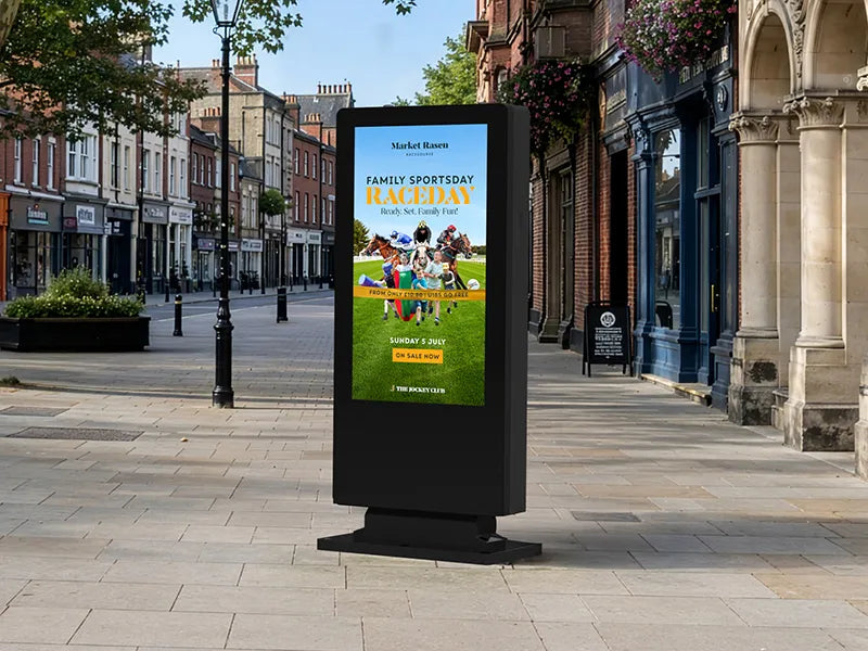 Allsee Outdoor 4K Elite Freestanding Touch Screen Posters
