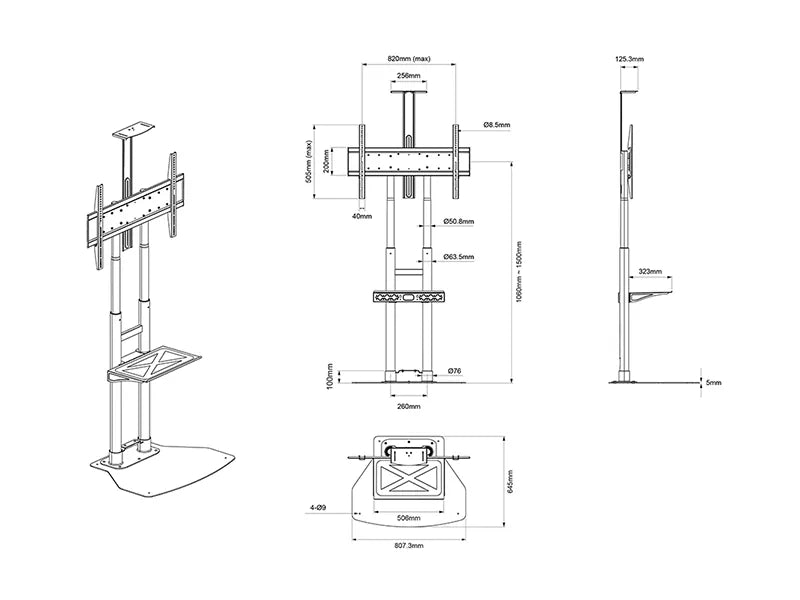 Multibrackets MB7239 M Public Floorbase Basic 180