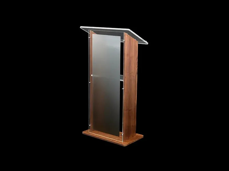 Amethyst Wood Veneer & Acrylic Lectern