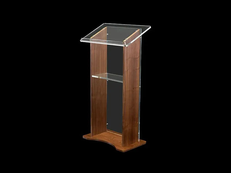 Amethyst Wood Veneer & Acrylic Lectern