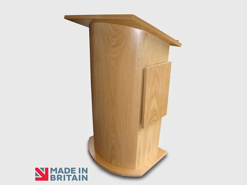 Wood AV Lectern 04 - Presentation Media