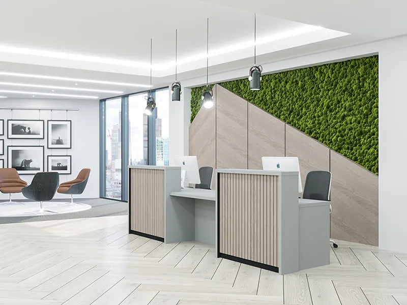 Clarke Rendall Stave Reception Desk