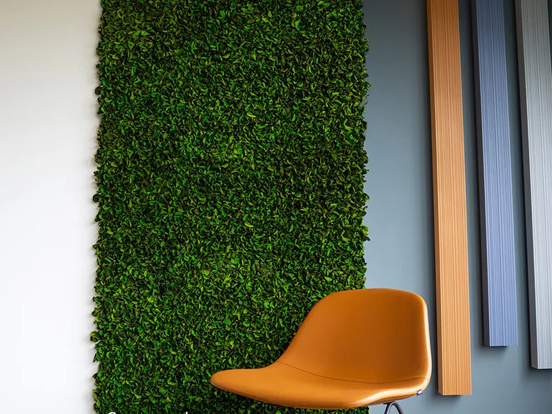 Greenmood Velvet Leaf Green Wall