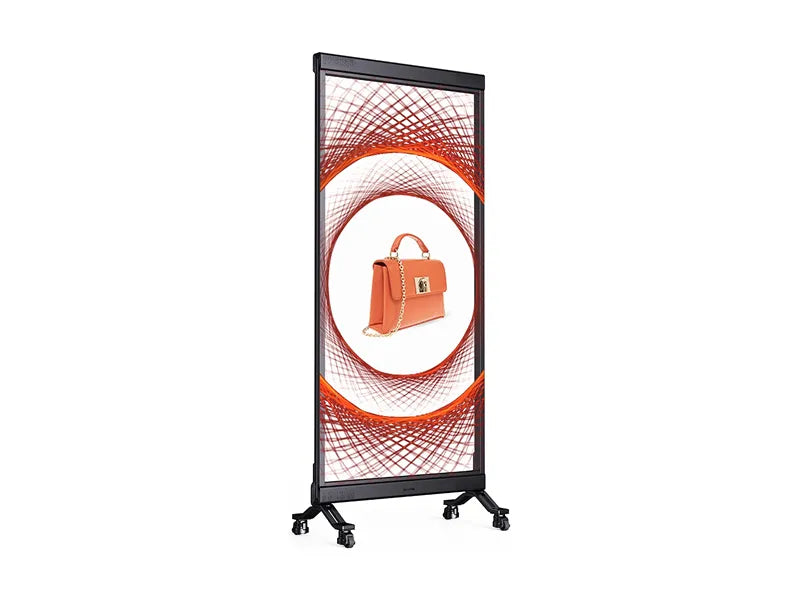 Indoor Transparent DV-LED Freestanding Posters