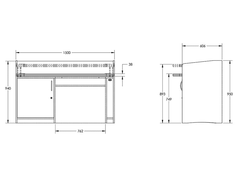 DDA-1500 Teaching Desk