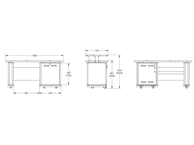 DDA Alpha 1800 Teaching Desk