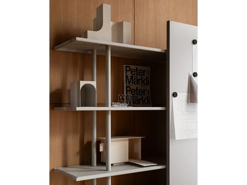 Lintex A08 Mobile Shelf with Sliding Glassboards