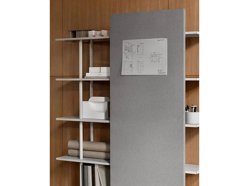 Lintex A08 Mobile Shelf with Sliding Glassboards