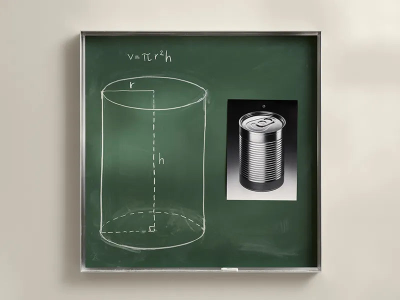 Lintex Mathematics Ceramic Steel Chalkboard