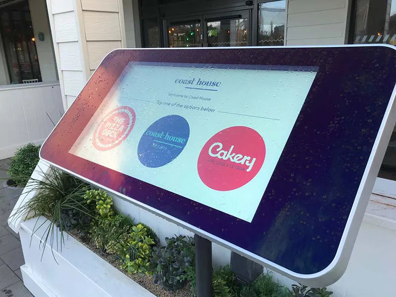 Outdoor PCAP Wall-Mounted Touch Screen Displays (22"-65")