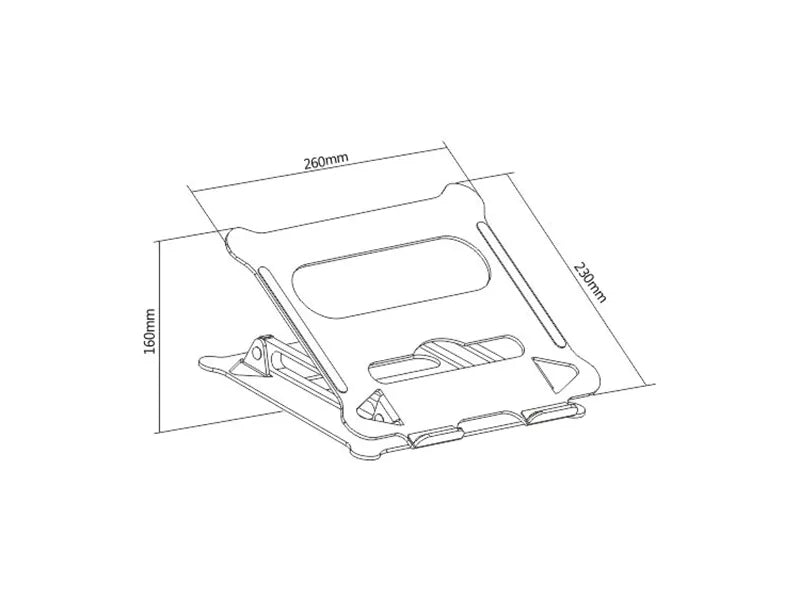 Aluminium Laptop Riser Stand